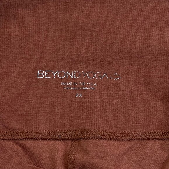 Beyond Yoga Out Of Pocket High Waisted Legging Terracotta Rust Orange Womens 2X - Picture 4 of 7